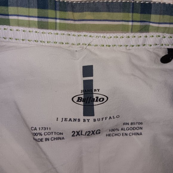 I JEANS by BUFFALO MEN'S SHORT SLEEVE BUTTON DOWN SHIRT - Picture 6 of 8